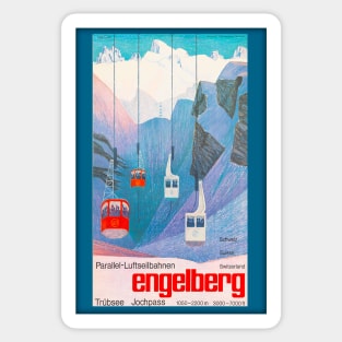 Engelberg, Switzerland,Ski Poster Sticker